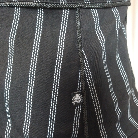 ❌SOLD Tripp Corset Striped XL Mall Goth Gothic Emo Punk Metal Rocker Pinup - Picture 7 of 9